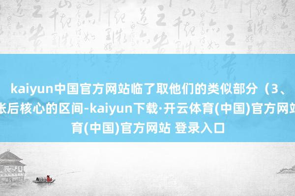 kaiyun中国官方网站临了取他们的类似部分(3、10)为彭胀后核心的区间-kaiyun下载·开云体育(中国)官方网站 登录入口